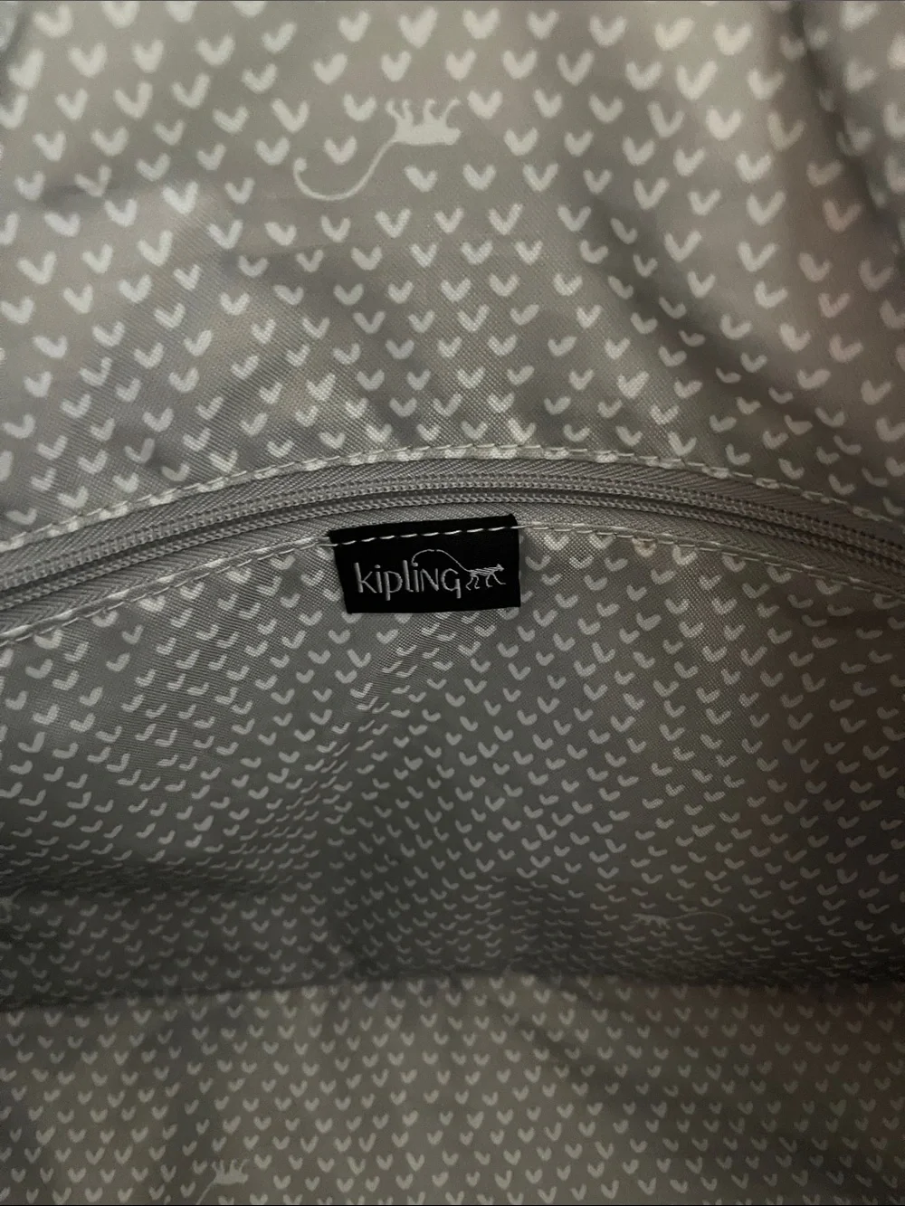 Large Kipling shopper tote with extra strap